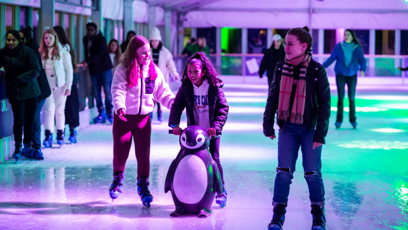 Ice Skating at the Carousel